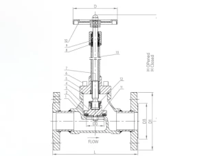 DJ-20F(FY) Клапан запорный криогенный с длинным штоком